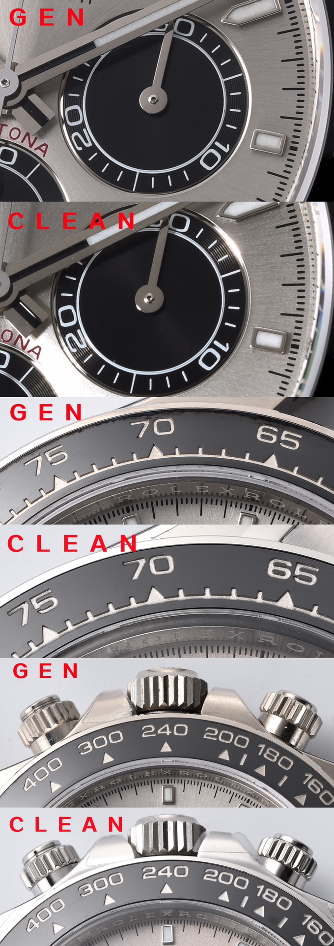C factory Ditoner new cement gray 4131 movement top collectible watches real and fake comparison review