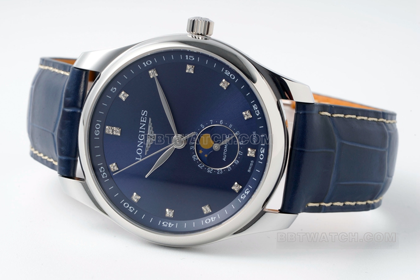 APS factory Longines watchmaking tradition 1:1super cloneblue dialmoon phaseL2.909.4.97.0front live photo