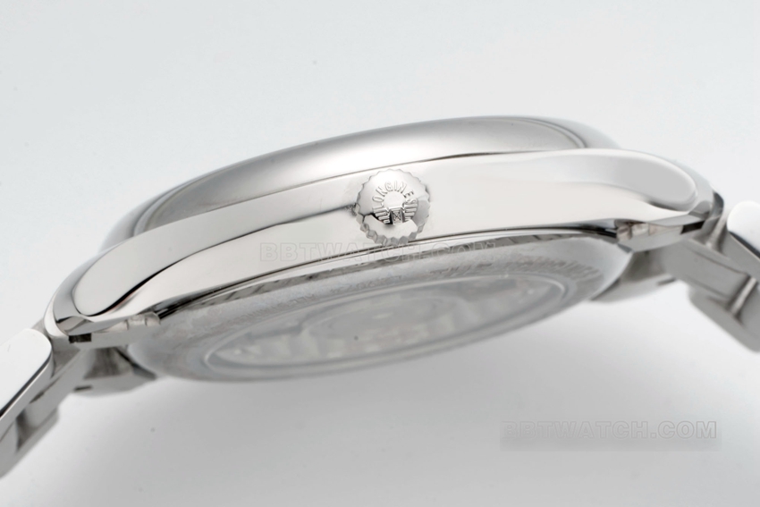 APS factory Longines watchmaking traditional top-tier 1:1super clonesilver dialmoon phasesteel bracelet model L2.909.4.77.6side live photo