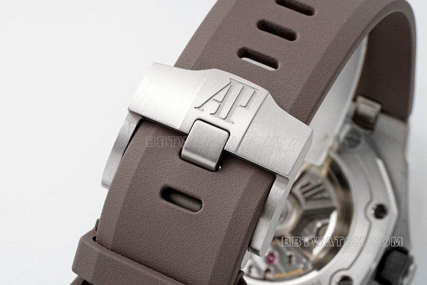 APS factory Audemars PiguetRoyal Oak offshore top-tier 1:1high-quality gray plate rubber model 15720ST.OO.A009CA.01braceletlive photos
