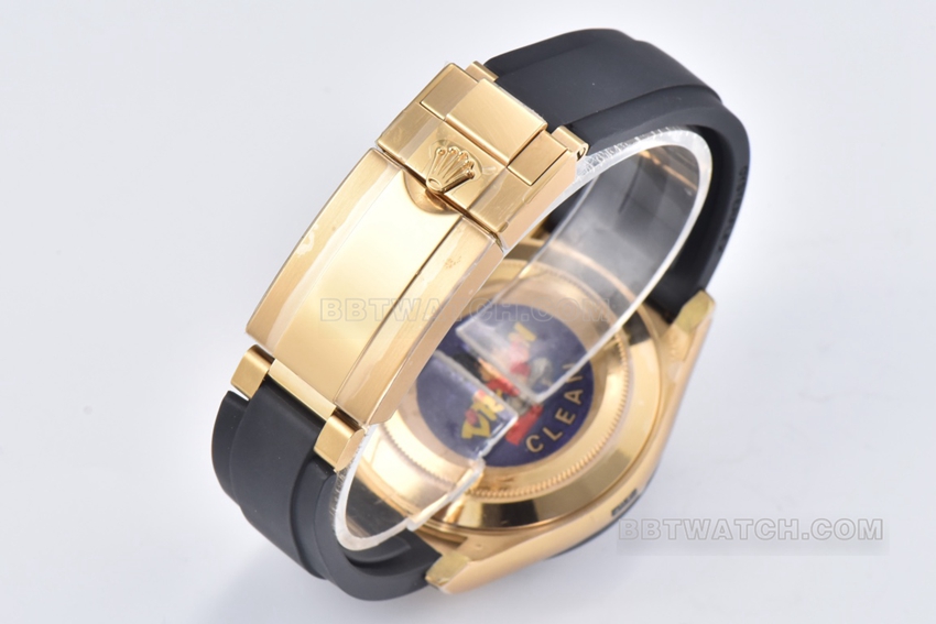 Factory C RolexDaytona1:1super mother-of-pearl disc yellow gold rubber model m116518ln-0045braceletlive photos