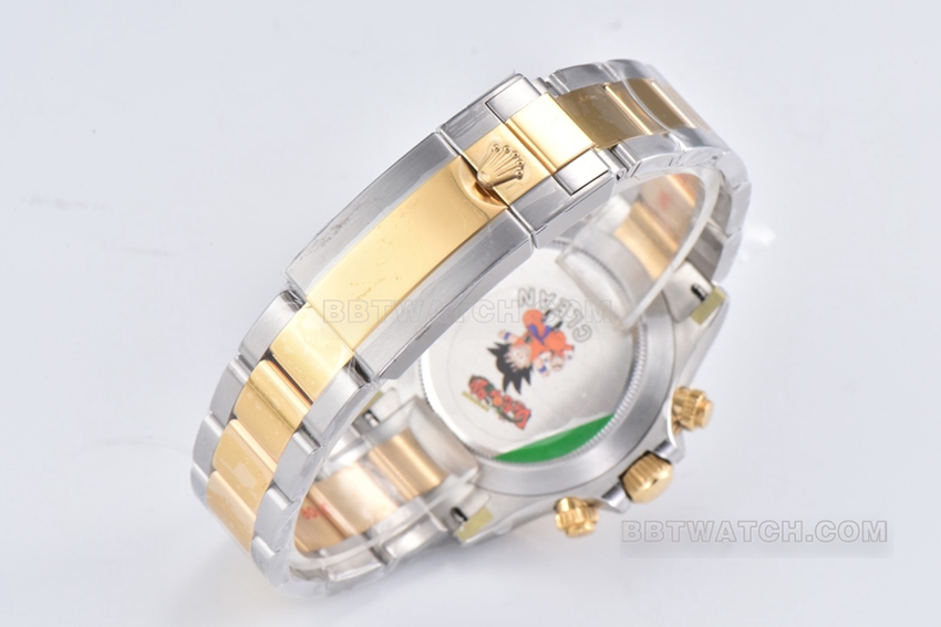 Factory C Rolex Daytona1:1top-tier replicawhite dial gold steel bracelet model m116503-0001braceletlive photos