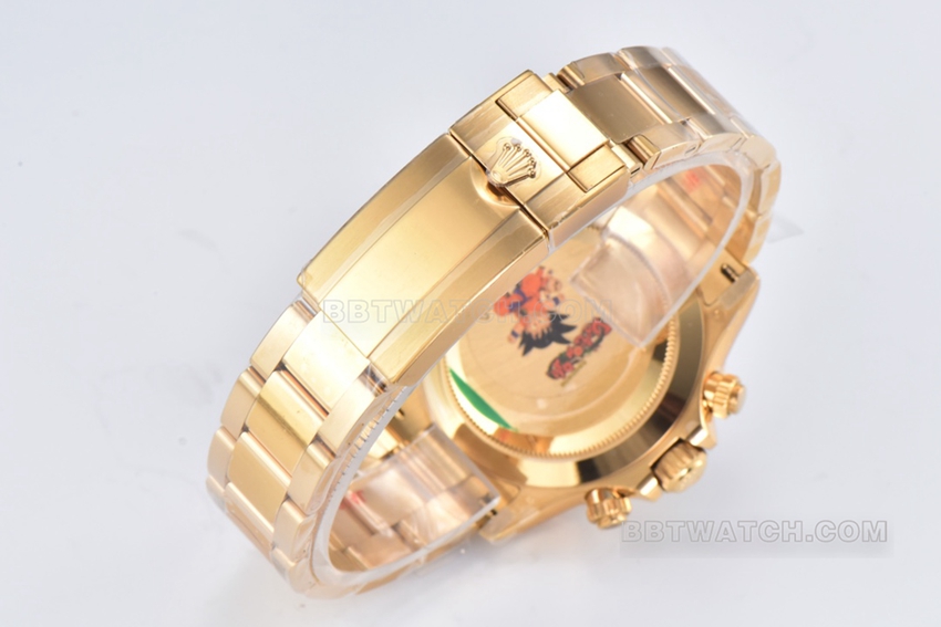 C Factory Rolex Daytonatop-tier replicablack dialyellow goldsteel bracelet model m116508-0016braceletlive photos