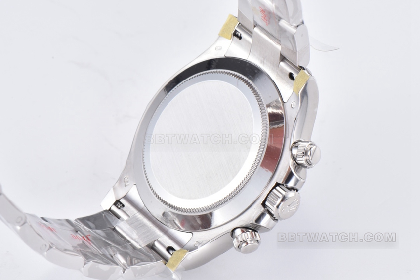 Factory C Rolex Daytonatop-tier 1:1high-quality replicablack dialsteel bracelet model m116509-0055caseback live photo