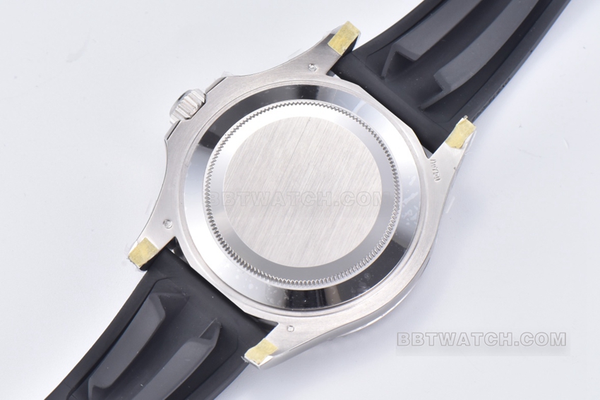 C Factory Rolex Yacht-Master Black Dial Rubber Strap M226659-0002 Back Real Shot