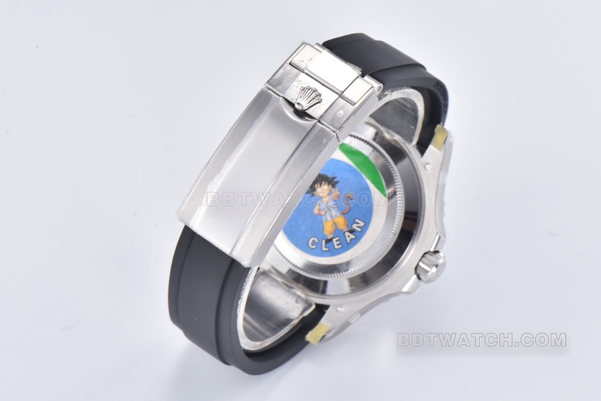 C factory Rolex Yacht-Master top black dial rubber strap real shot photos