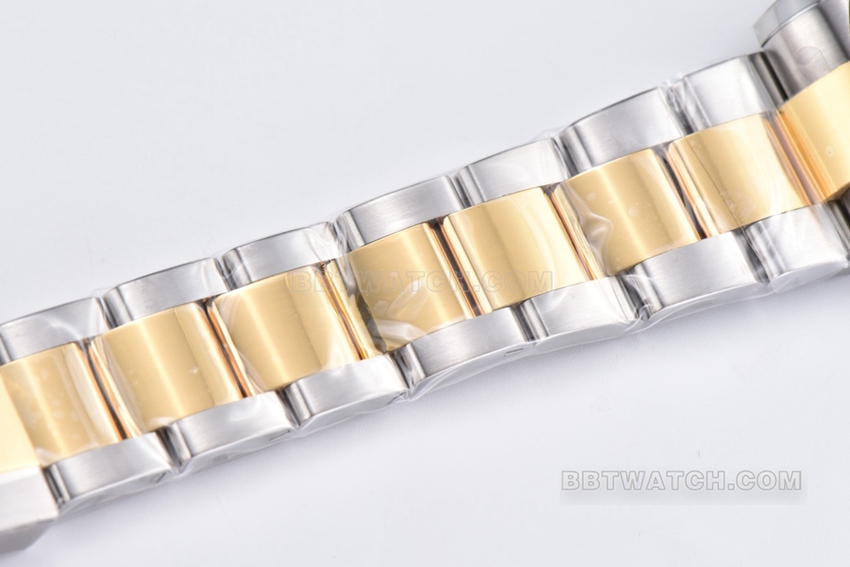 Factory C RolexDaytonasuper cloneblack dial gold steel bracelet model m116503-0004braceletlive photos