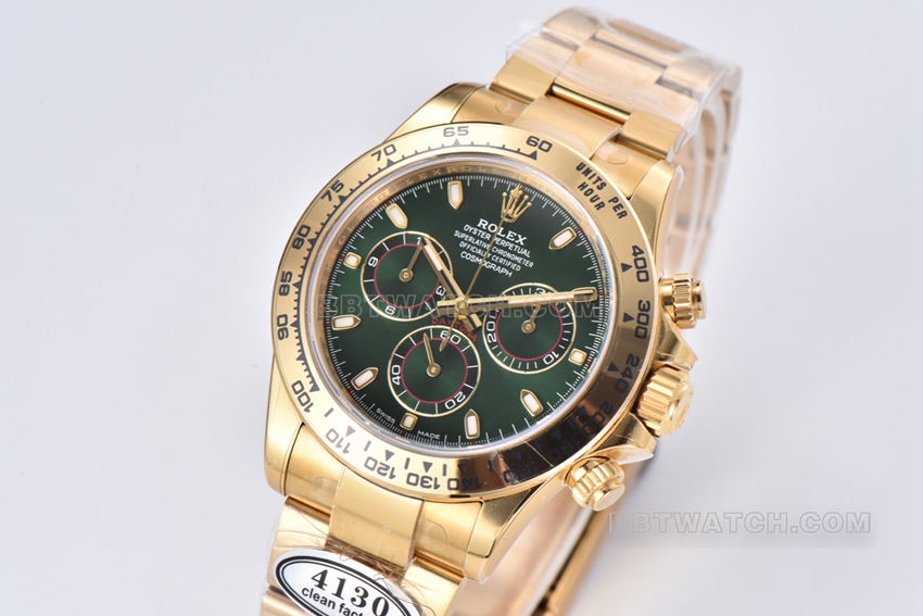 C Factory Rolex Daytona1:1top-tier Green Jindi m116508-0013front live photo