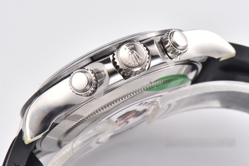 Factory C Rolex Daytonatop-tier replicablack dial rubber model m116519ln-0025side live photo