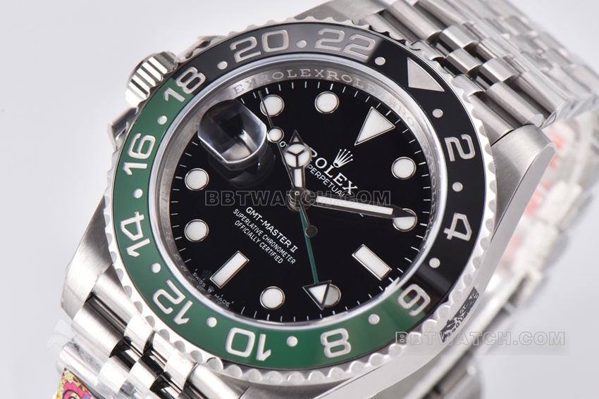 C Factory RolexGMT-Mastersuper left-handed Sprite circle m126720vtnr-0002front live photo