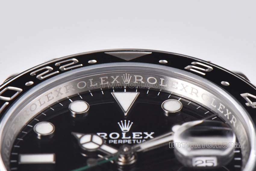 Factory C RolexGMT-Mastertop-tier 1:1high-quality green needle 116710LN-0001front live photo
