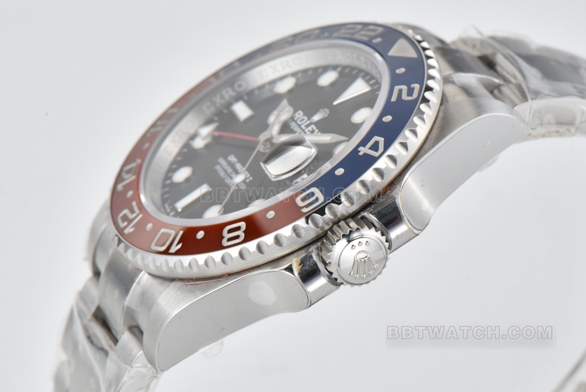 C factory RolexGMT-Master type top-tier 1:1super cloneblack dialPepsi bezelm126710blro-0001side live photo