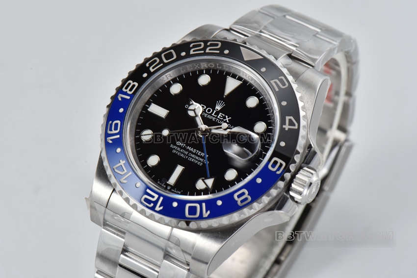 C factory RolexGMT-Master type top-tier Inter Milan circle m126710blnr-0003front live photo