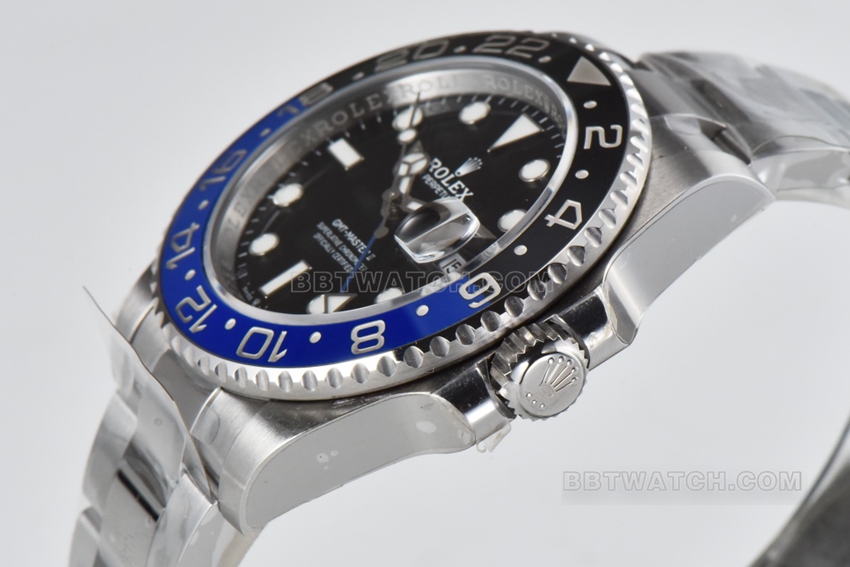C factory RolexGMT-Master type top-tier Inter Milan circle m126710blnr-0003side live photo