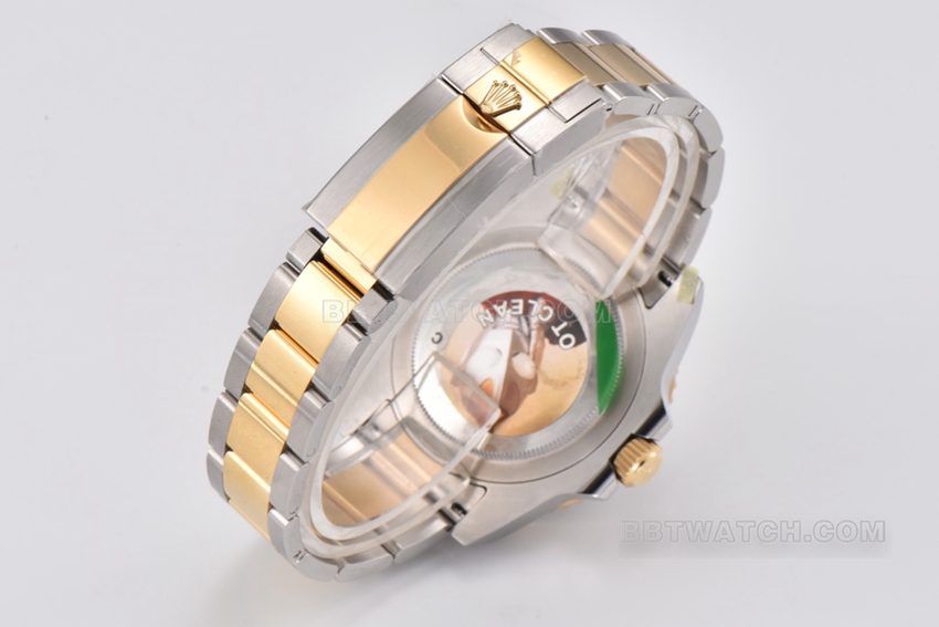 Factory C RolexGMT-Master type 1:1super cloneblack dial gold steel bracelet model 116713-LN-78203braceletlive photos