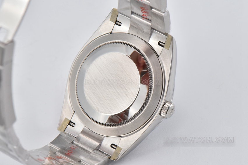 C factory Rolex log 1:1super cloneblue dial41mm three row link m126334-0001caseback live photo