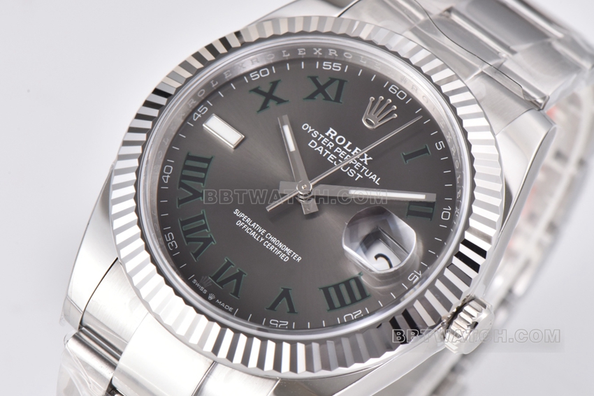 C factory Rolex log top-tier 1:1super Pothos 41mm three-row link m126334-0021front live photo