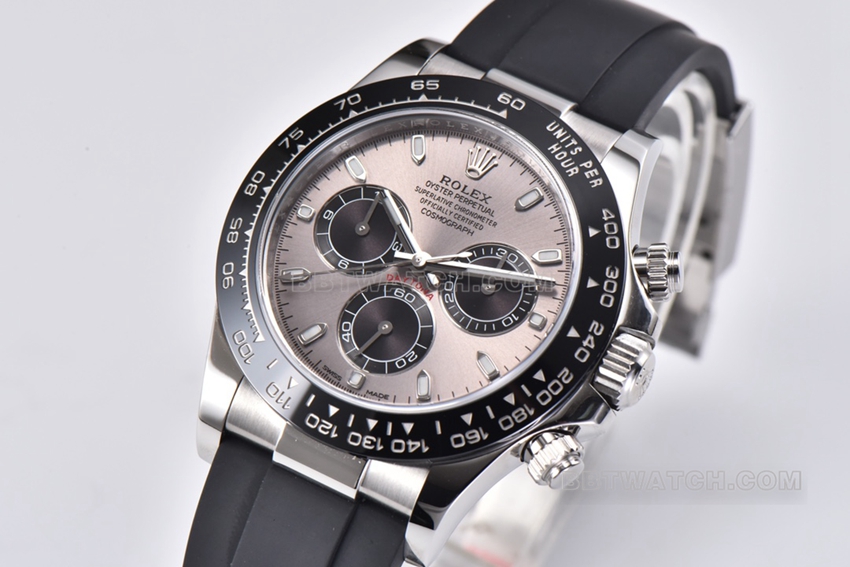Factory C Rolex Daytona cement gray rubber model M116519ln-0027 front live photo