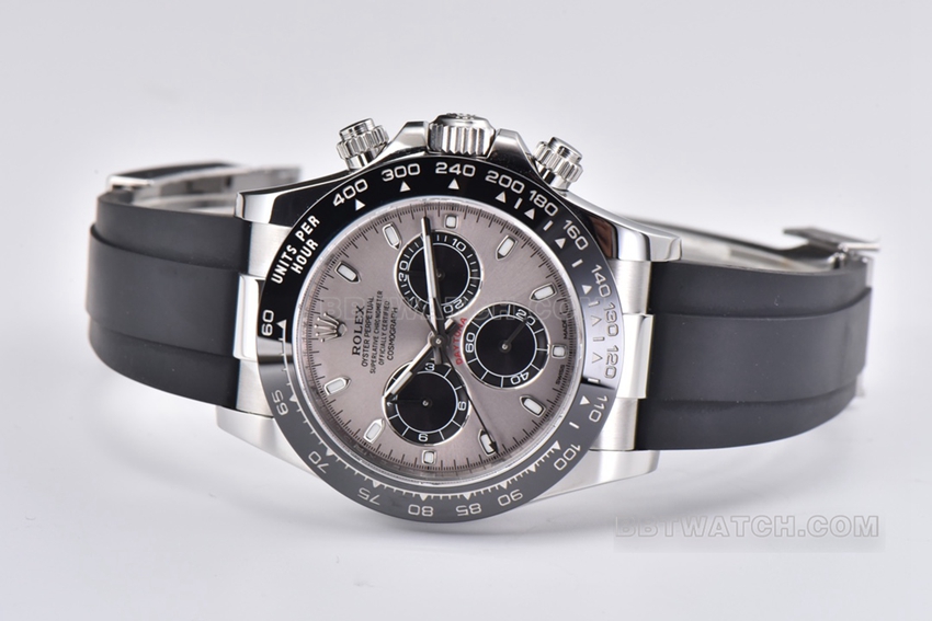 Factory C Rolex Daytona cement gray rubber model M116519ln-0027 front live photo