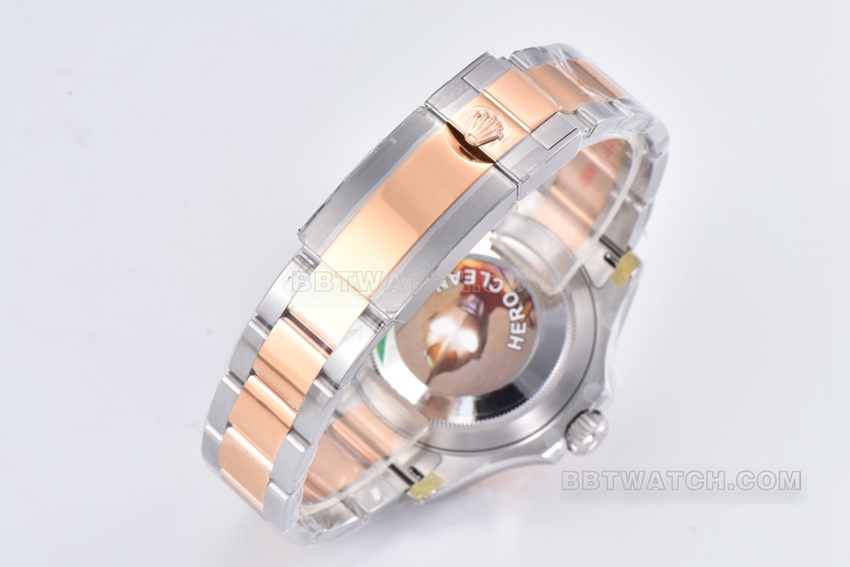 Factory C Rolex Yacht-Master 1:1super cloneblack dial gold steel bracelet model m126621-0002braceletlive photos
