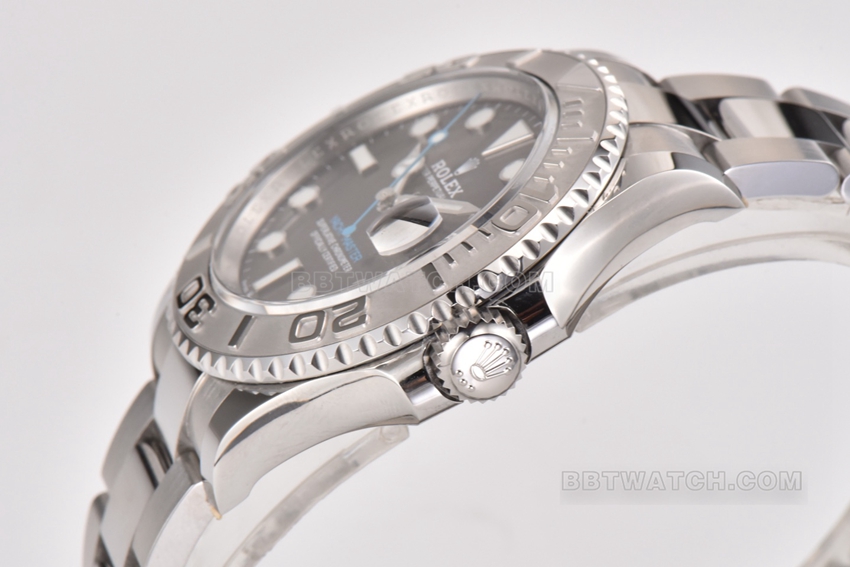 Factory C Rolex Yacht-Master rhodium white plate steel bracelet model m126622-0001side live photo