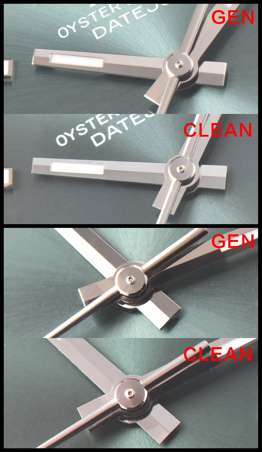 C Factory Log Green True and False Comparison Evaluation Rolextop-tier Table Pointer Comparison Chart