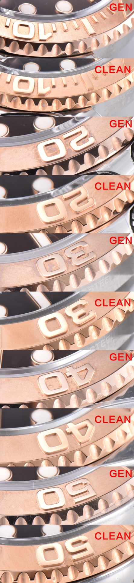 C Factory Yacht Master Model Chocolate Color Authentic and Fake Comparison Evaluation Rolextop-tier Table Bezel Comparison Chart