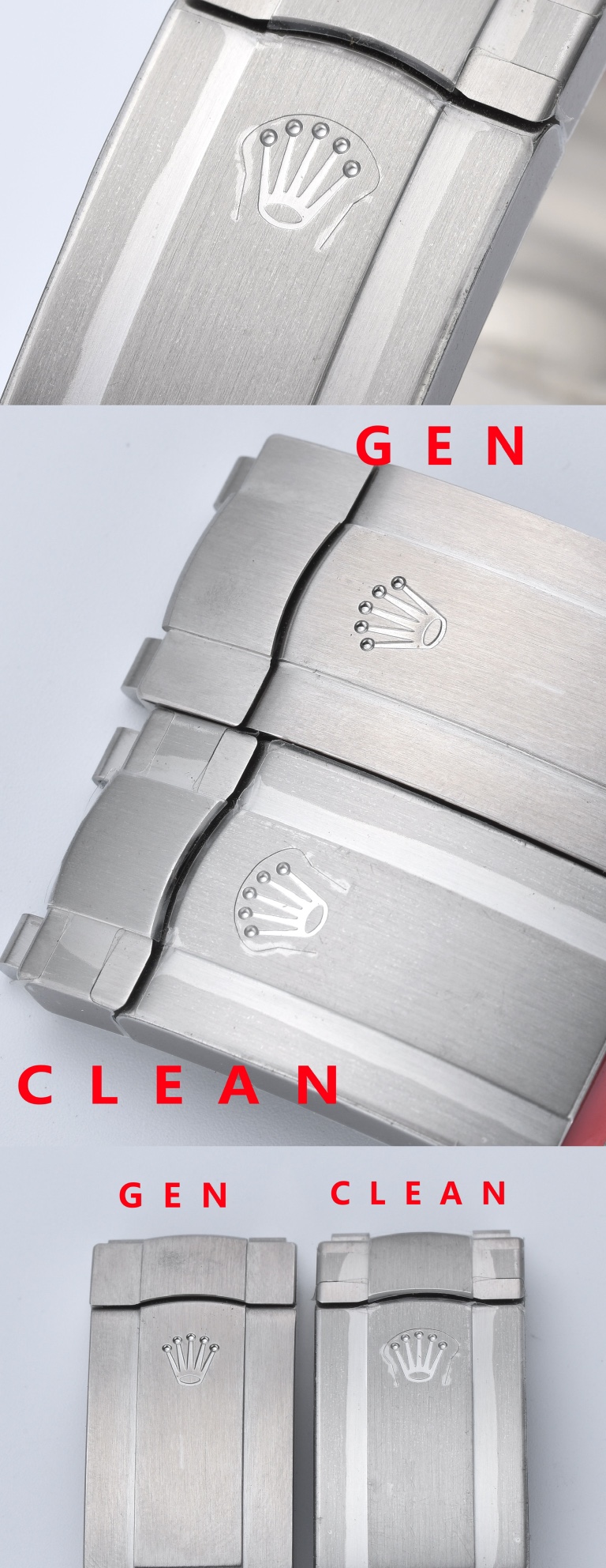 C Factory Log Bubble Face Real and Fake Comparison Review Rolex Top collectible watches Strap Comparison Chart