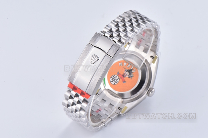 Factory C Rolex log top-tier replica36mm black diamond five-grid chain link m126234-0027braceletlive photos