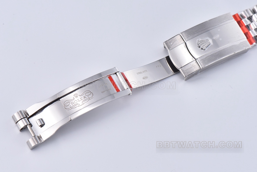 Factory C Rolex log top-tier replica36mm black diamond five-grid chain link m126234-0027clasplive photos