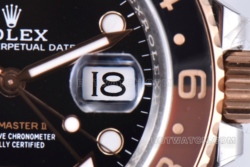 Factory C RolexGMT-Master1:1top-tier root beer ring m126711chnr-0002front live photo