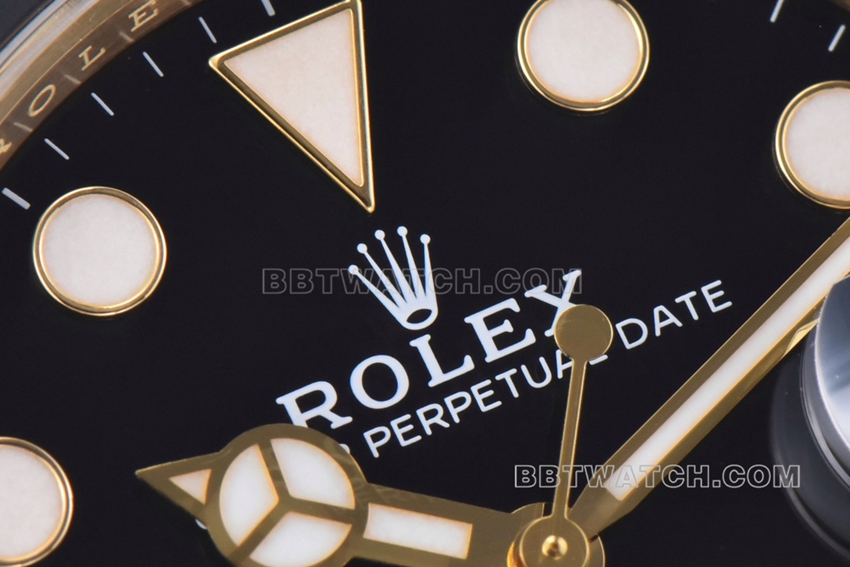 Factory C Rolex Yacht-Master top-tier 1:1high-quality replicablack dialyellow gold rubber model M226658-0001front live photo