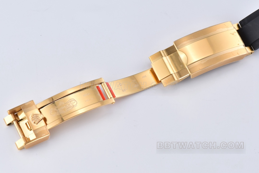 Factory C Rolex Yacht-Master top-tier 1:1high-quality replicablack dialyellow gold rubber model M226658-0001clasplive photos