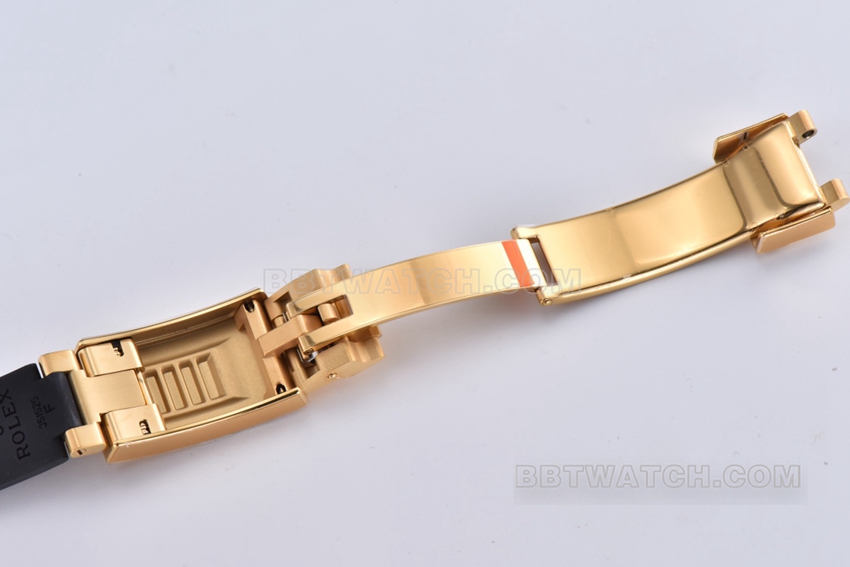 Factory C Rolex Yacht-Master top-tier 1:1high-quality replicablack dialyellow gold rubber model M226658-0001clasplive photos