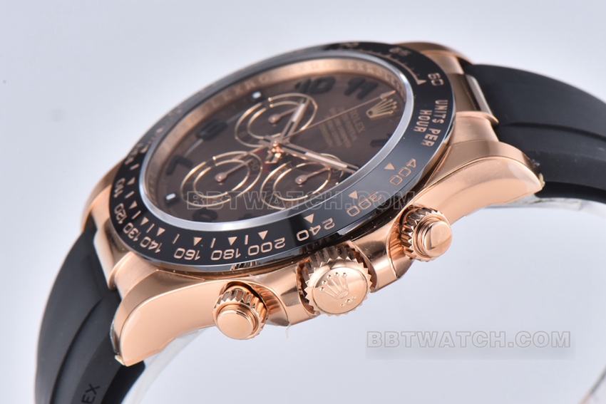 C Factory RolexDaytonatop-tier 1:1super clonerose gold chocolate disc rubber M116515ln-0015side live photo
