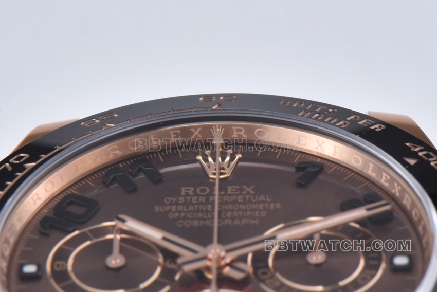 C Factory RolexDaytonatop-tier 1:1super clonerose gold chocolate disc rubber M116515ln-0015front live photo