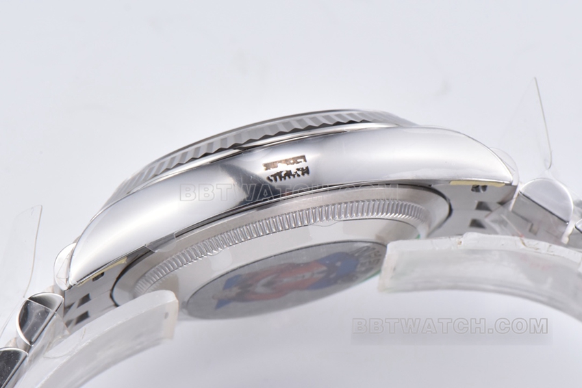 C factory Rolex log top-tier replica36mmwhite dial five grid link m126234-0025side live photo