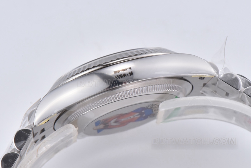 C factory Rolex log 1:1super clone36mmsilver dial five grid link m126234-0013side live photo