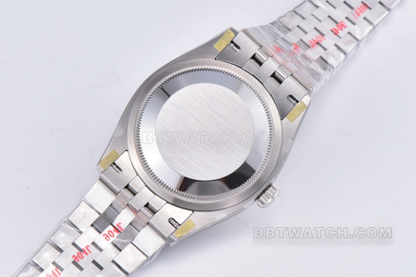 C factory Rolex log 1:1super clone36mmsilver dial five grid link m126234-0013caseback live photo