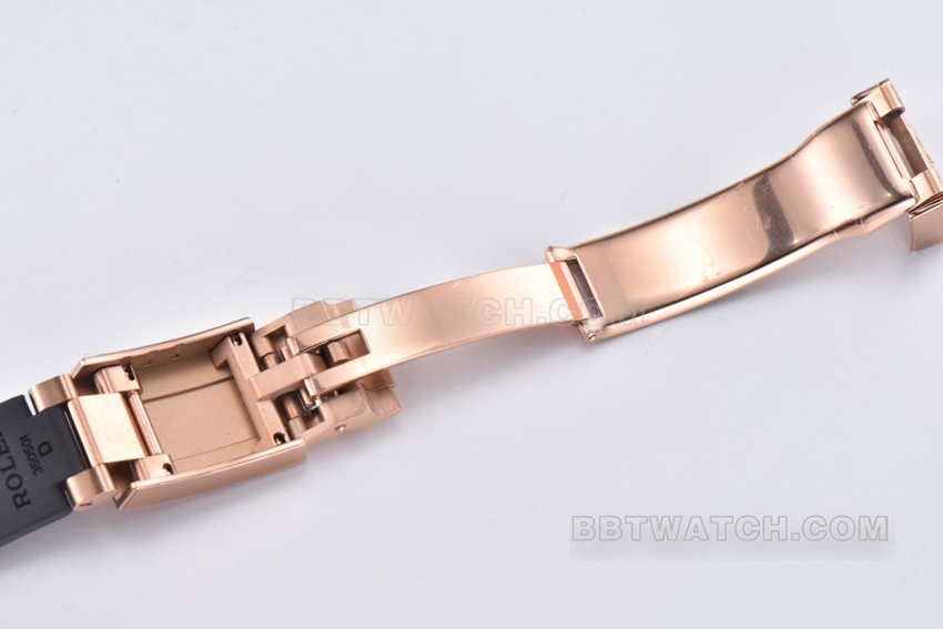 Factory C RolexDaytona1:1super clonerose goldblack dialM116515ln-0017clasplive photos