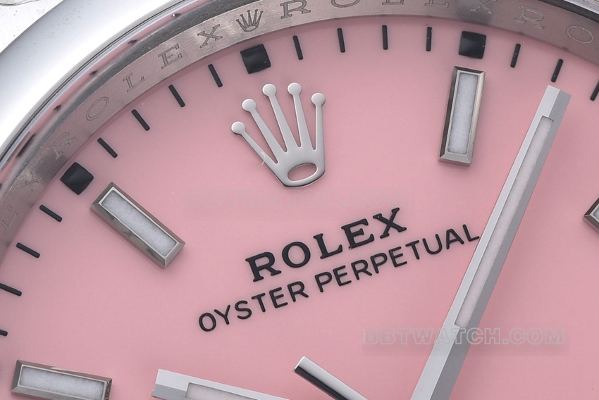 C factory Rolex Oyster Perpetual super A 36mm candy pink disk m126000-0008 front real picture