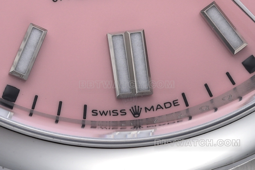 C factory Rolex Oyster Perpetual super A 36mm candy pink disk m126000-0008 front real picture