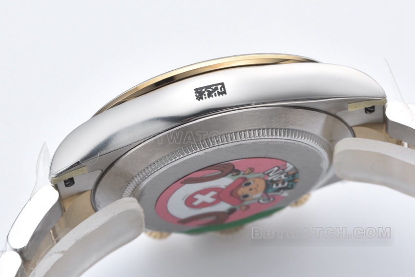 Factory C Rolex Daytona1:1super gold disc gold steel bracelet model m116503-0003side live photo