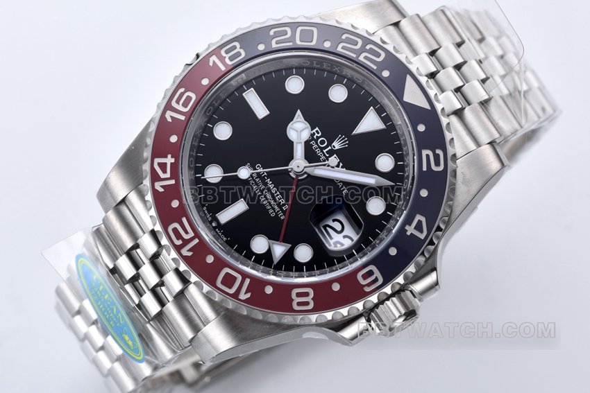 Factory C RolexGMT-Mastertop-tier 1:1high-quality replicaPepsi bezelm126710blro-0001front live photo