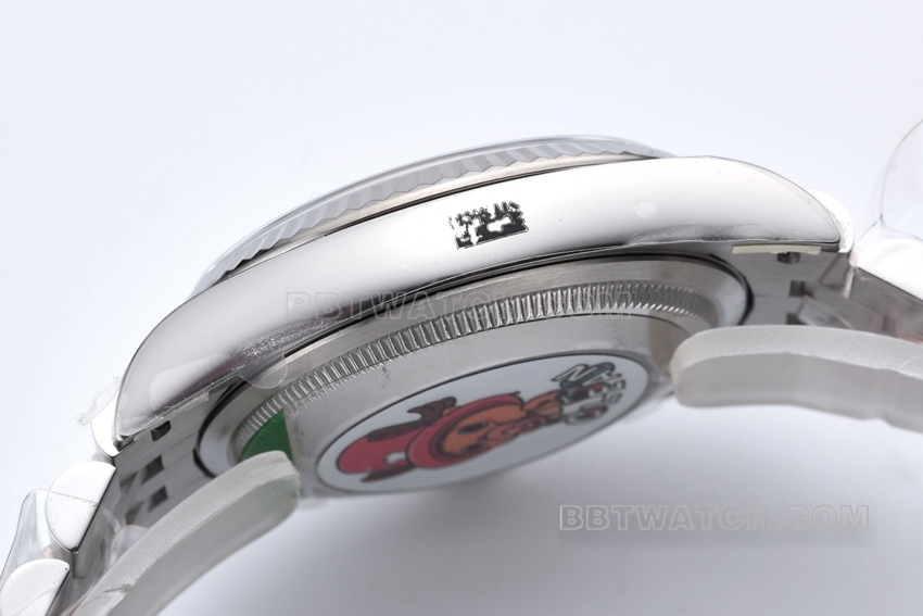 Factory C Rolex log top-tier 1:1super clone36mmblue dial pit pattern m126234-0049side live photo