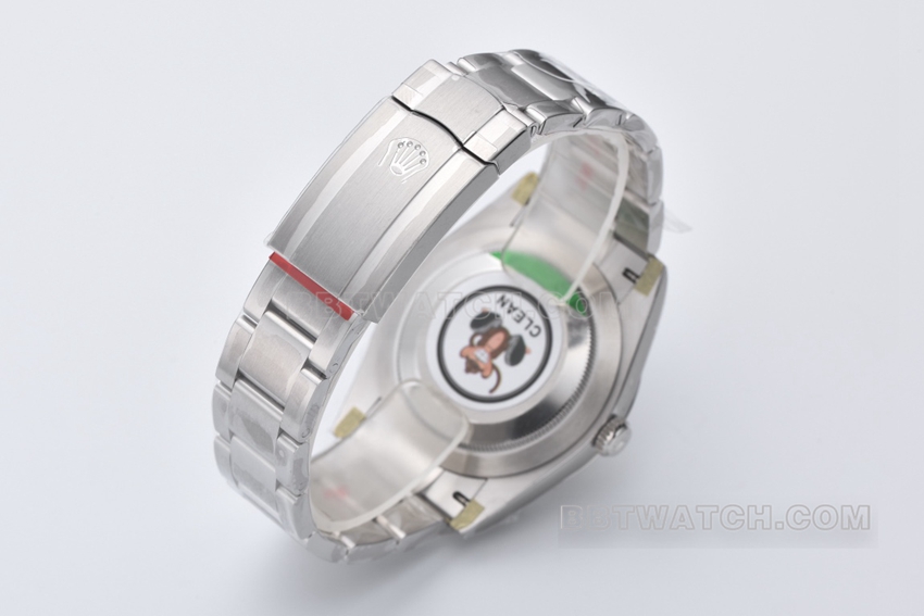 Factory C Rolex Oyster Perpetual super clone41mm yellow plate m124300-0004braceletlive photos