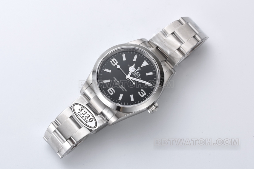 Factory C Rolex Explorer top-tier replica36mmblack dialm124270-0001front live photo