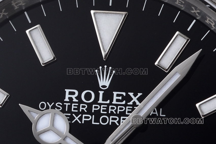 Factory C Rolex Explorer top-tier replica36mmblack dialm124270-0001front live photo