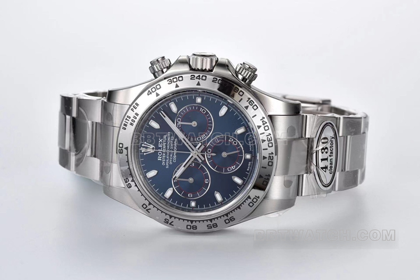 C factory RolexDaytonatop-tier replicawhite gold blue cat m116509-0071front live photo