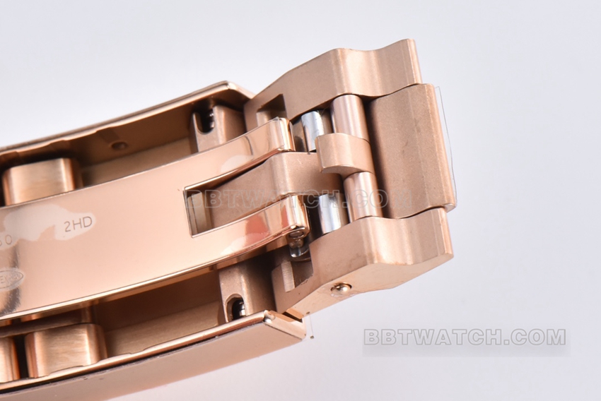 Factory C RolexDaytona1:1super black diamond face rose goldsteel braceletm116505-0015clasplive photos